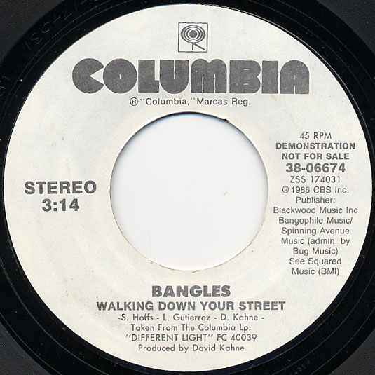 Bangles, The - Walking Down Your Street